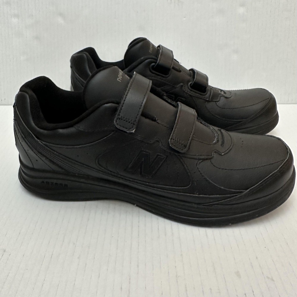 New Balance 577 Walking Shoes Mens Size 12 Black Hook & Loop USA MW577VK
